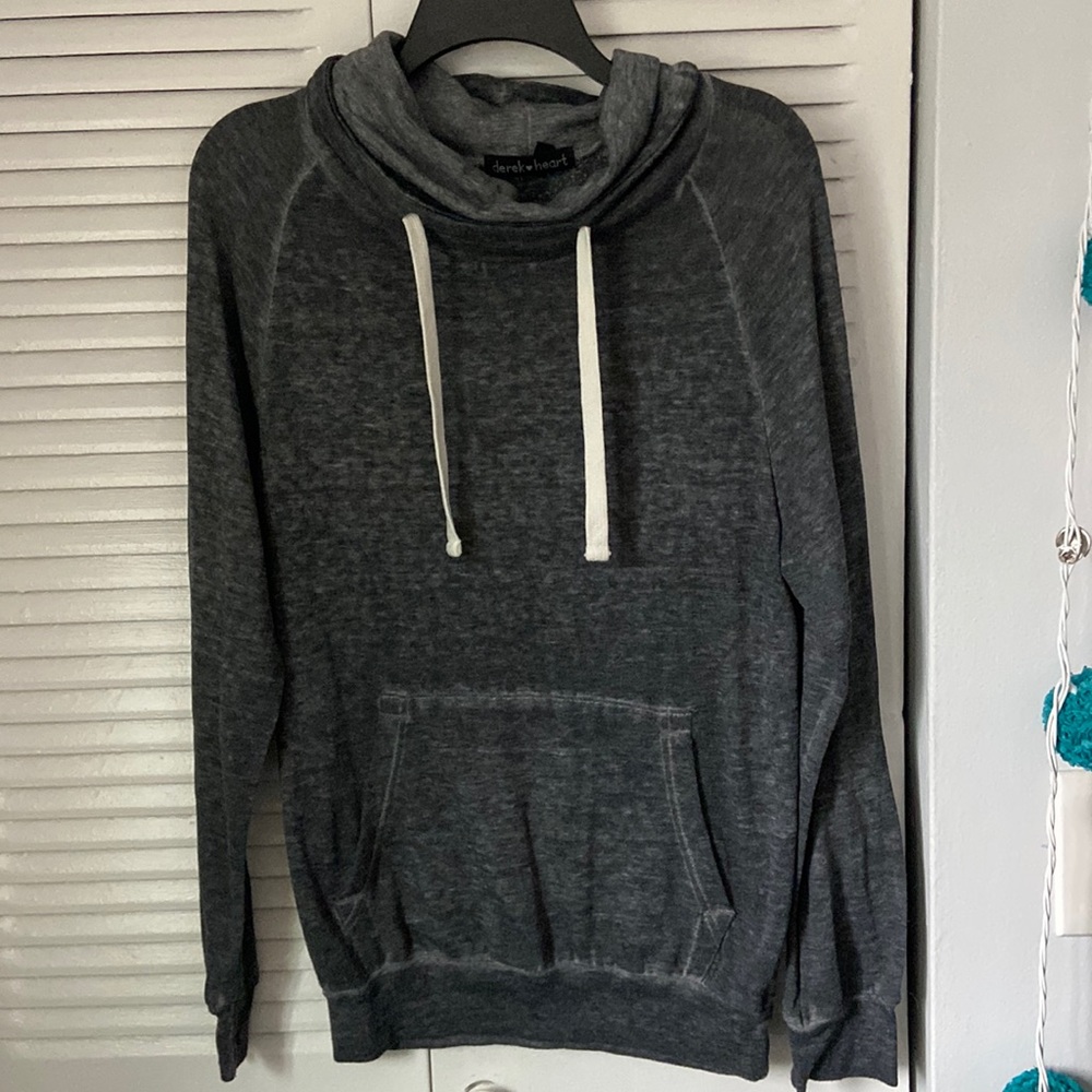 Lightweight scowl neck sweater shirt